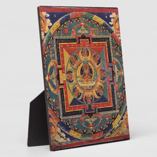 Mandala von Amitayus. Tibetische Schule des 19. Ja Fotoplatte (Seite)