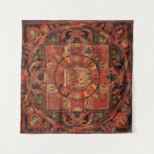 Mandala von Amogapasha Wandteppich (Vorderseite (Horizontal))