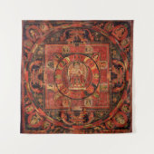 Mandala von Amogapasha Wandteppich (Vorderseite)