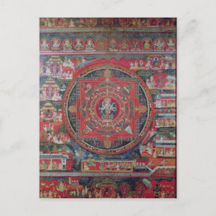 Mandala von Amoghapasa Postkarte