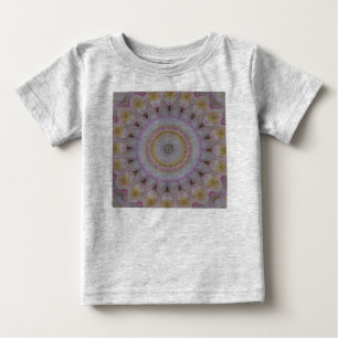 Mandala von Gelben Rosen Baby T-shirt