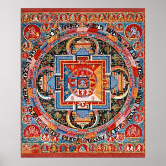 Mandala von Jnanadakini Poster (Vorne)