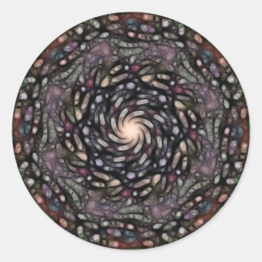 Mandala von Sanguine Splendor (Sticker) Runder Aufkleber (Vorderseite)