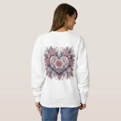 🌹 💘 Mandala von 🌷 ❤️ Sweatshirt (Schwarz voll)