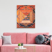 Mandala von Vajradhatu Thangka Leinwanddruck (Insitu (Wohnzimmer))