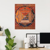 Mandala von Vajradhatu Thangka Poster (Heimbüro)