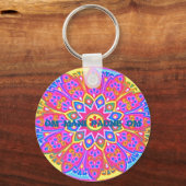 MANDALA W/ MANTRA Schlüsselanhänger (Vorderseite)