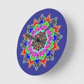 Mandala Wall Clock, 8" runder Acrylic Runde Wanduhr (Winkel)