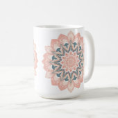 Mandala Wall Clock - Arabesque Art Kaffeetasse (VorderseiteRechts)