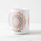 Mandala Wall Clock - Arabesque Art Kaffeetasse (Vorderseite Links)