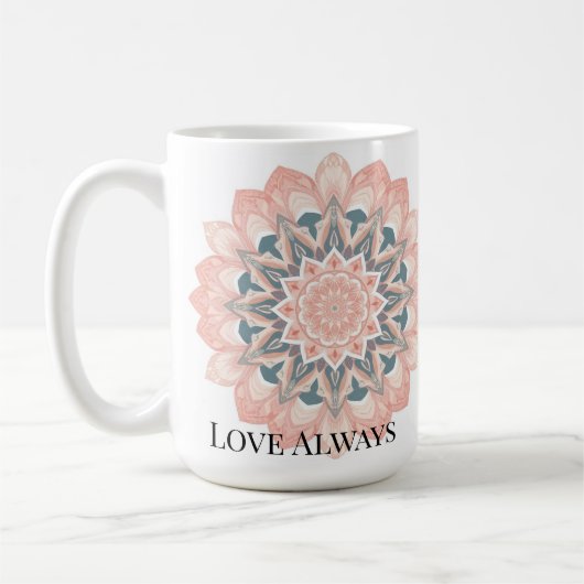 Mandala Wall Clock - Arabesque Art Kaffeetasse (Links)