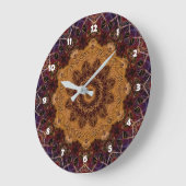 Mandala Wall Clock Große Wanduhr (Winkel)