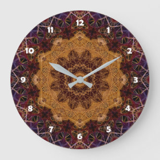 Mandala Wall Clock Große Wanduhr