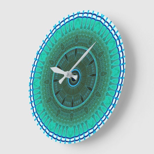 Mandala Wallclock Große Wanduhr (Winkel)