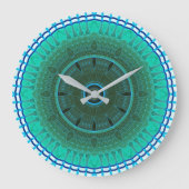 Mandala Wallclock Große Wanduhr (Vorderseite)