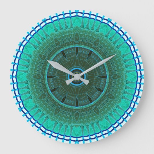 Mandala Wallclock Große Wanduhr (Vorderseite)