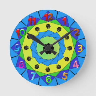 Mandala Wallclock Runde Wanduhr