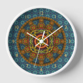 Mandala Wallclock Uhr (Vorderseite)