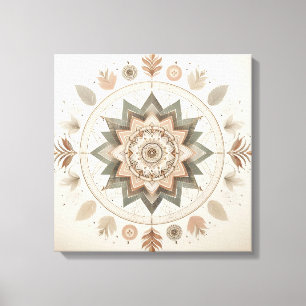 Mandala-Wandkunst Heilige Geometrie Leinwanddruck