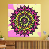 Mandala-Wandkunst Leinwanddruck (Insitu (Wohnzimmer))