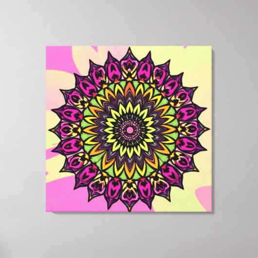Mandala-Wandkunst Leinwanddruck (Vorderseite)