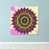 Mandala-Wandkunst Leinwanddruck (Insitu (Holzboden))