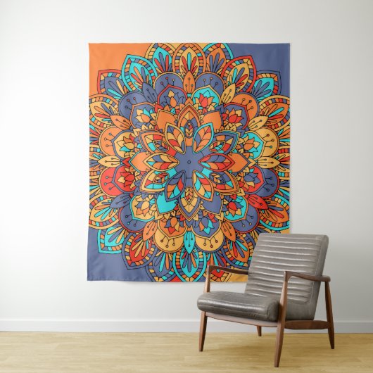 Mandala Wandteppich (Beispiel)