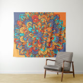 Mandala Wandteppich (Beispiel (Horizontal))