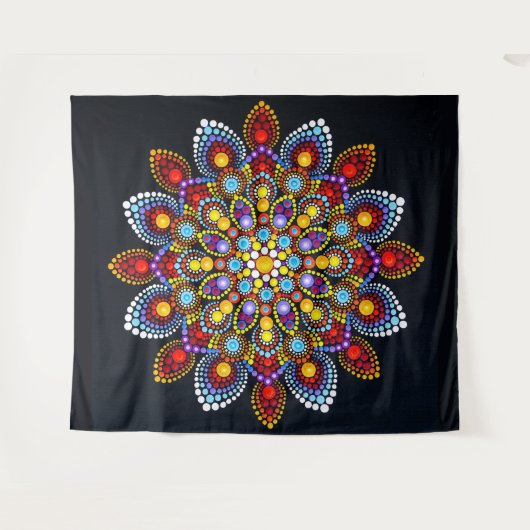 Mandala Wandteppich (Vorderseite (Horizontal))