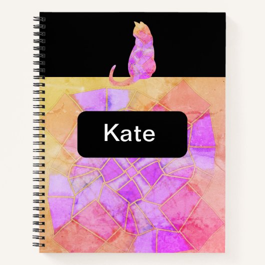 Mandala Warm Chalk Sketch Notizblock (Vorderseite)