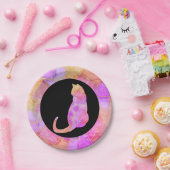 Mandala warm Chalk Sketch Pappteller (Party)