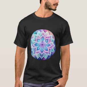 Mandala Watercolor Design Pastell Lila blau und a T-Shirt