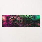 Mandala Watercolor Nebula Initials Yogamatte (Rückseite (Horizontal))