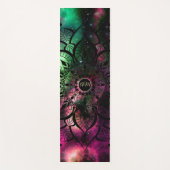 Mandala Watercolor Nebula Initials Yogamatte (Vorderseite)