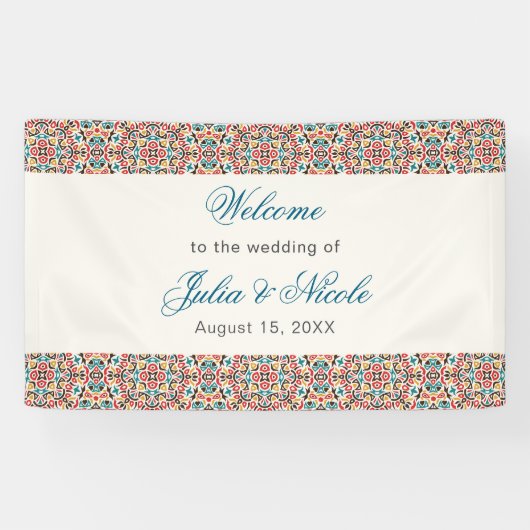 Mandala Wedding Banner (Horizontal)