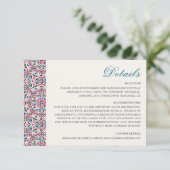 Mandala Wedding Begleitkarte (Stehend Vorderseite)