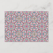 Mandala Wedding Begleitkarte (Rückseite)