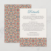 Mandala Wedding Begleitkarte (Vorne/Hinten)