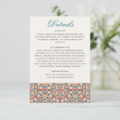 Mandala Wedding Begleitkarte (Stehend Vorderseite)