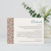 Mandala Wedding Begleitkarte (Stehend Vorderseite)