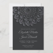 Mandala Wedding Einladung (Vorderseite)