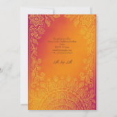 Mandala Wedding Einladung (Rückseite)