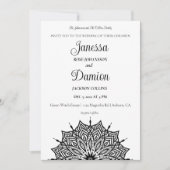 Mandala Wedding Einladung (Vorderseite)