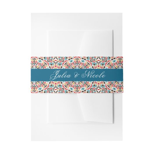 Mandala Wedding Einladungsbanderole (Vorderseite Beispiel)