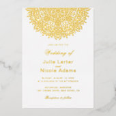 Mandala Wedding Folieneinladung (Vorderseite)