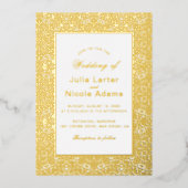 Mandala Wedding Folieneinladung (Vorderseite)