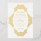 Mandala Wedding Folieneinladung (Vorderseite)