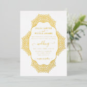 Mandala Wedding Folieneinladung (Stehend vorne)