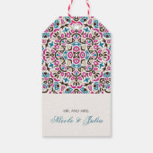 Mandala Wedding Geschenkanhänger (Rückseite)