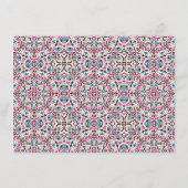 Mandala Wedding Menükarte (Rückseite)